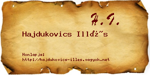 Hajdukovics Illés névjegykártya